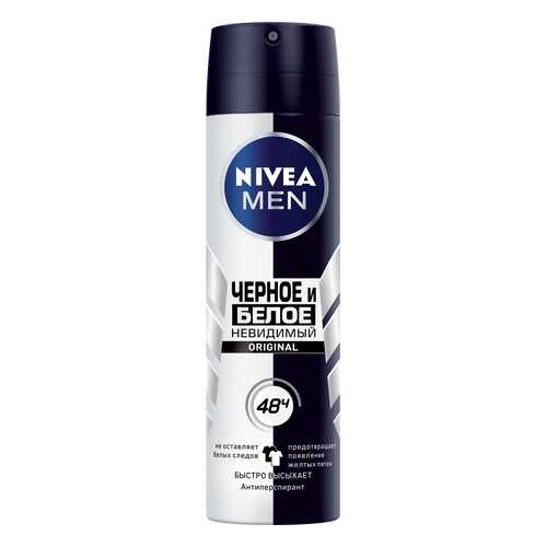 Антиперспирант Nivea Невидимая защита для черного и белого 150 мл в Магнит Косметик