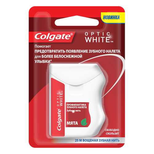 Зубная нить Colgate Optic White 25 м в Магнит Косметик