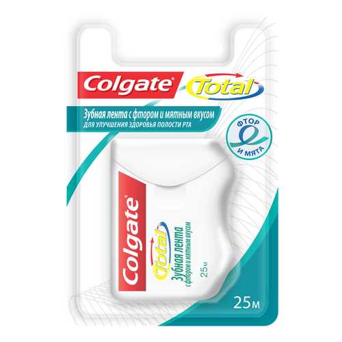 Зубная нить Colgate с фтором и мятным вкусом 25 м в Магнит Косметик