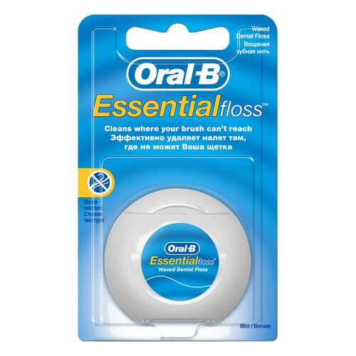 Зубная нить Oral-B Essential floss мятная 50 м в Магнит Косметик