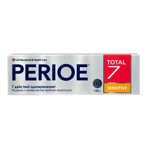 Зубная паста LG Household & Health Care Perioe Total 7 Sensitive 120 г в Магнит Косметик