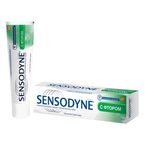 Зубная паста Sensodyne С фтором, для чувствительных зубов, 50 мл в Магнит Косметик