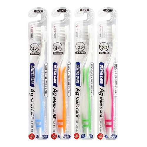 Зубная щетка DENTAL CARE Nano Silver Toothbrush Set 4 шт в Магнит Косметик