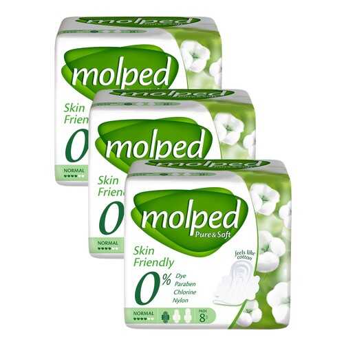 5055516/3 Гигиенические прокладки Pure & Soft Normal 8 шт х 3 уп, Molped в Магнит Косметик