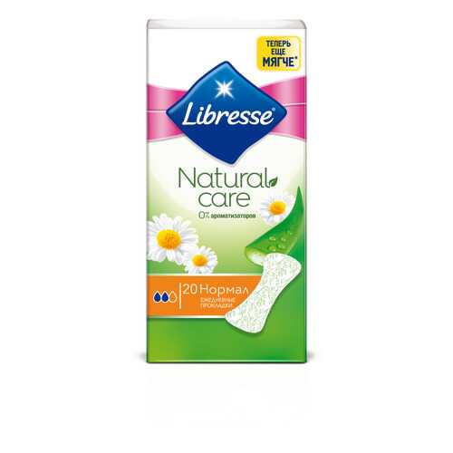 Ежедневные прокладки Libresse Natural Care Normal, 20 шт. в Магнит Косметик