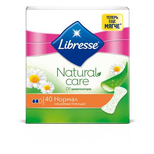 Ежедневные прокладки Libresse Natural Care Normal, 40 шт. в Магнит Косметик