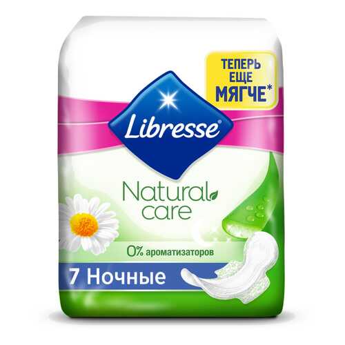 Гигиенические прокладки Libresse Natural Care Maxi Goodnight, 7 шт. в Магнит Косметик