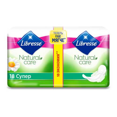 Гигиенические прокладки Libresse Natural Care Ultra Super, 18 шт. в Магнит Косметик