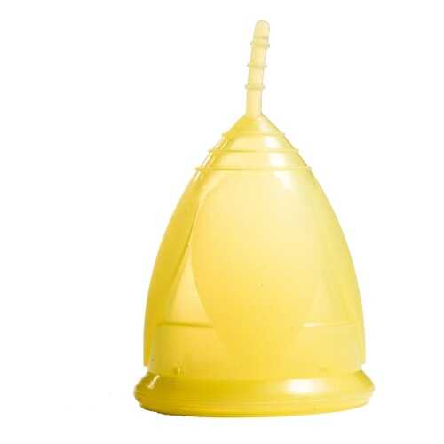 Менструальная чаша Тюльпан желтая размер L в Магнит Косметик