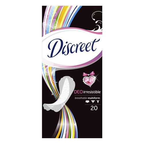 Прокладки Discreet ежедневные Deo Irresistible Multiform Single 20шт в Магнит Косметик