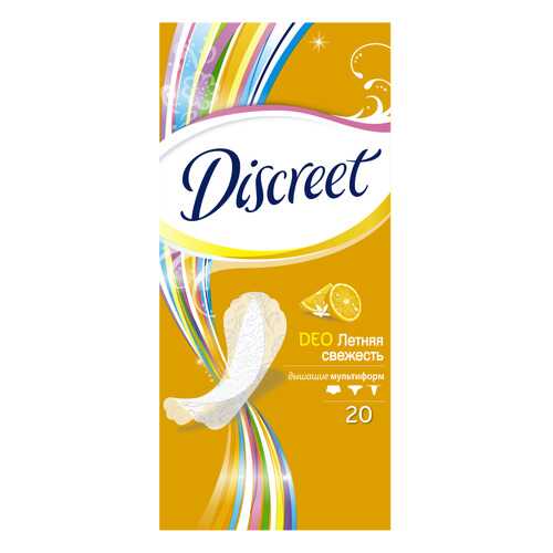 Прокладки Discreet ежедневные Deo Summer Fresh Multiform Single 20шт в Магнит Косметик