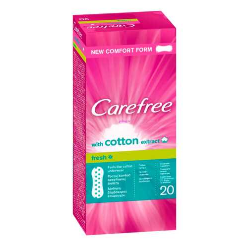 Прокладки гигиенические CAREFREE Cotton Fresh 20 шт. в Магнит Косметик