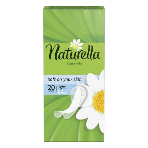 Прокладки Naturella ежедневные Camomile Light Deo Single 20шт в Магнит Косметик