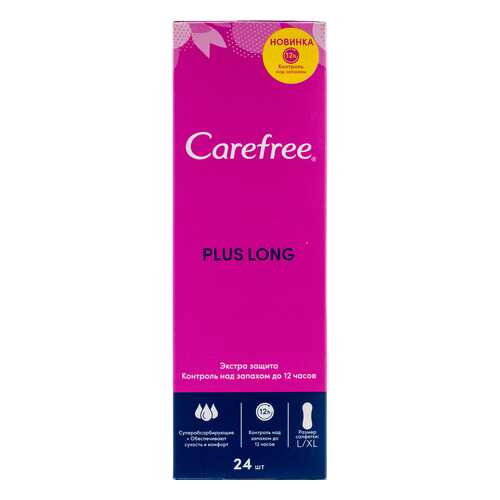 Салфетки carefree plus long, 24шт в Магнит Косметик