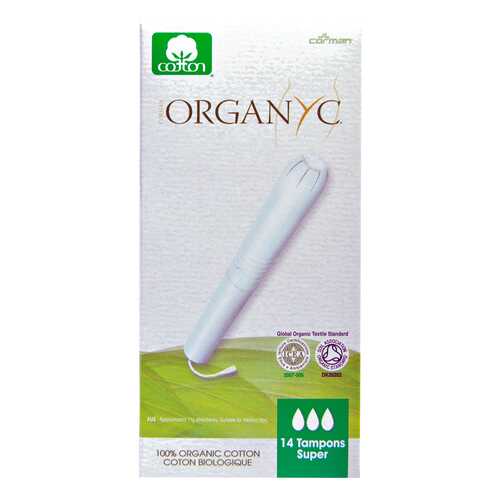 Тампоны Organyc 100% Organic Super с аппликатором 14 шт в Магнит Косметик