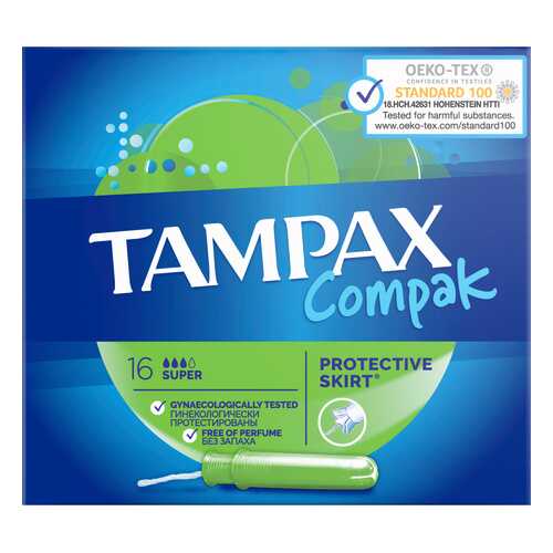 Тампоны Tampax Super Duo 16шт в Магнит Косметик