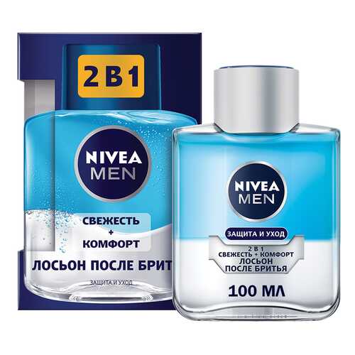 Лосьон после бритья NIVEA 2 в 1 Защита и уход 100 мл в Магнит Косметик