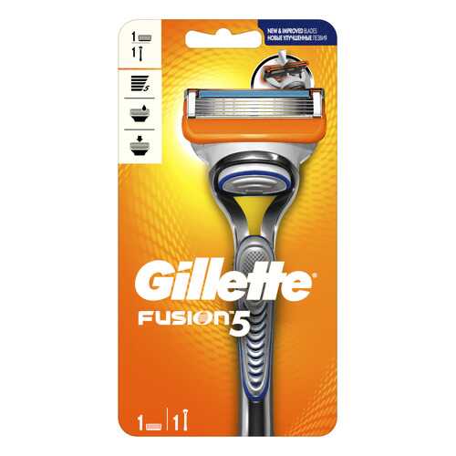 Мужская бритва Gillette Fusion5 с 1 сменной кассетой в Магнит Косметик