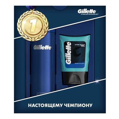 Набор Gillette Ultra Sensitive Гель для бритья+ Гель после бритья 75мл в Магнит Косметик