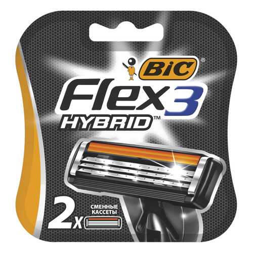 Сменные кассеты BIC Flex 3 Hybrid 2 шт в Магнит Косметик