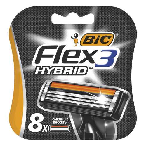 Сменные кассеты BIC Flex 3 Hybrid 8 шт в Магнит Косметик