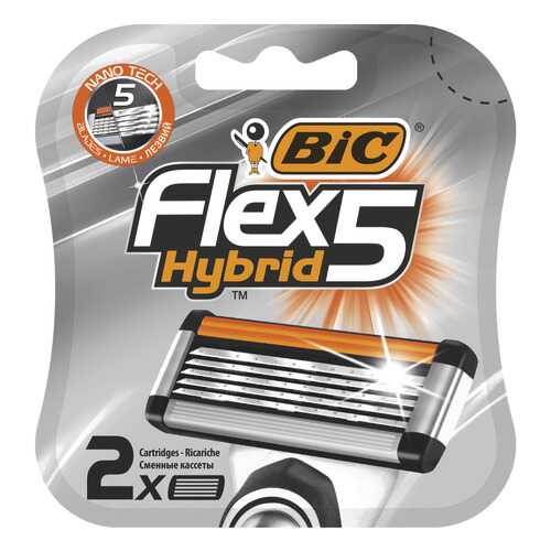 Сменные кассеты BIC Flex 5 Hybrid 2 шт в Магнит Косметик