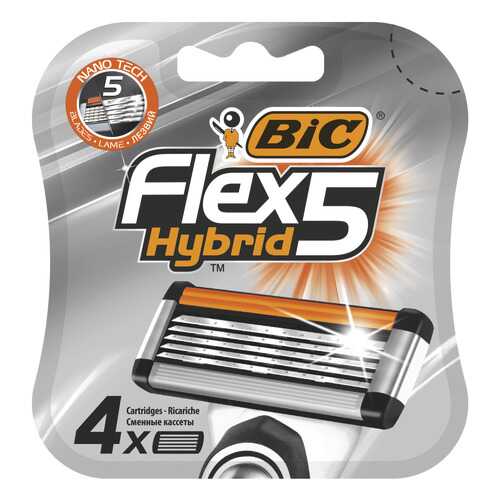 Сменные кассеты BIC Flex 5 Hybrid 4 шт в Магнит Косметик