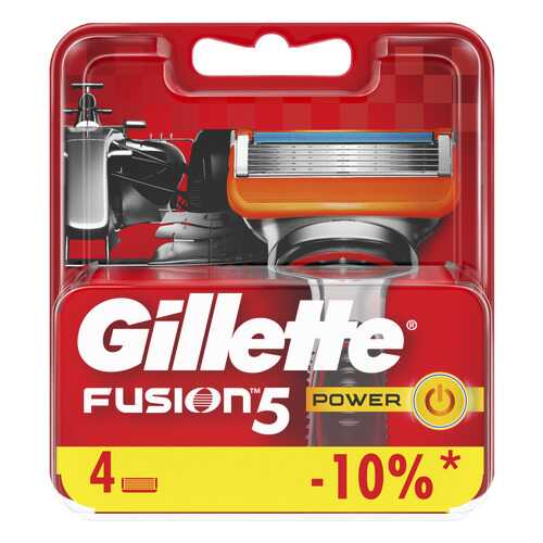 Сменные кассеты Gillette Fusion5 Power 4 шт в Магнит Косметик