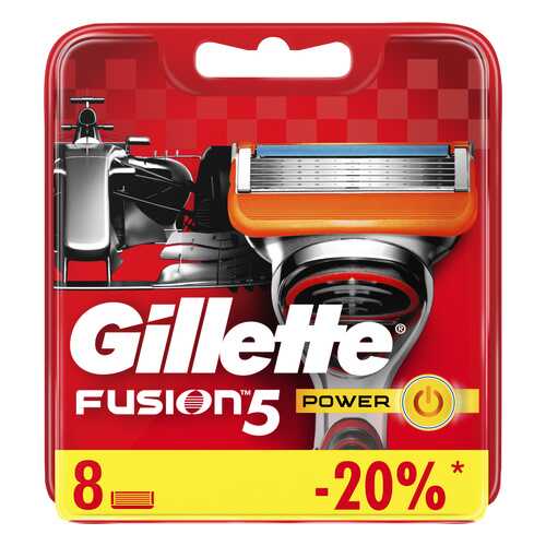 Сменные кассеты Gillette Fusion5 Power 8 шт в Магнит Косметик