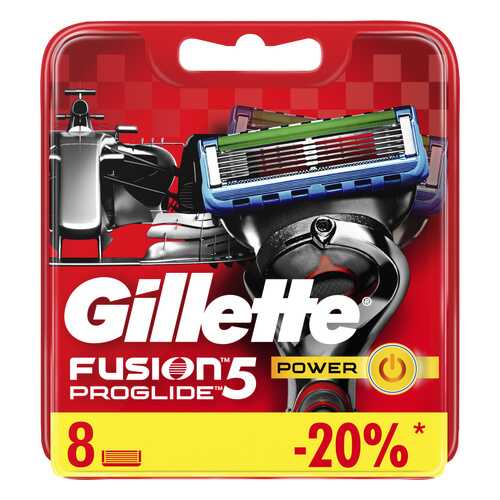 Сменные кассеты Gillette Fusion5 ProGlide Power 8 шт в Магнит Косметик