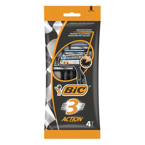 Станок для бритья BIC 3 Action 4 шт в Магнит Косметик