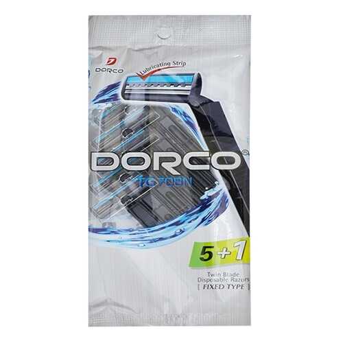 Станок для бритья Dorco TD708N Twin Blade 5 plus 1 Disposable Razors Черный в Магнит Косметик