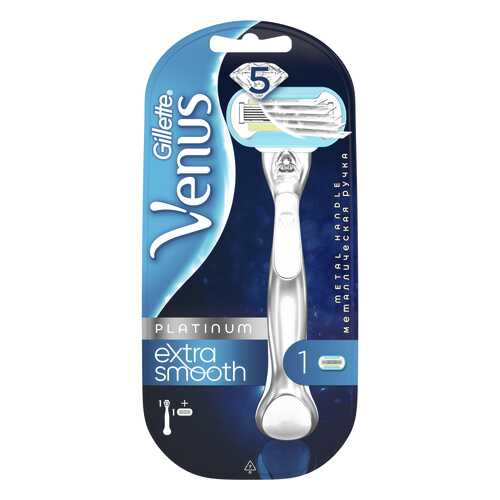 Женская бритва Gillette Venus Platinum + Сменная кассета 1 шт в Магнит Косметик