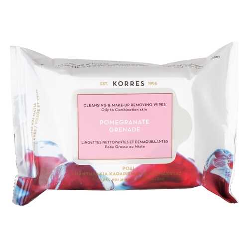 Korres Pomegranate Cleansing & Make Up Removing Wipes For Oily And Combination Skin в Магнит Косметик