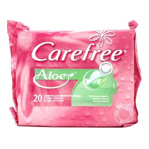 Средство для интимной гигиены CAREFREE Aloe 20 шт в Магнит Косметик