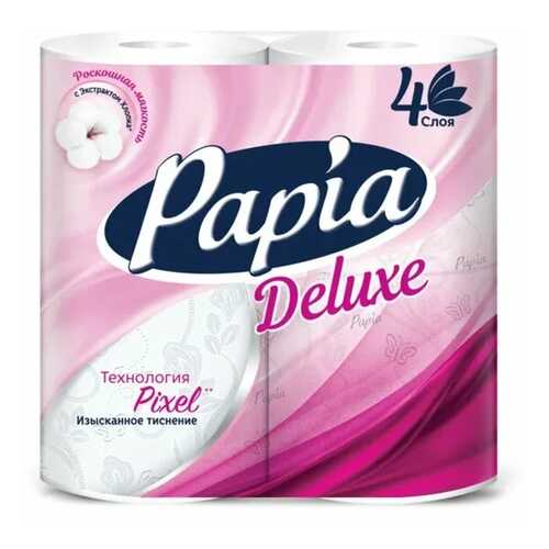 Туалетная бумага Papia Deluxe 4 шт. в Магнит Косметик