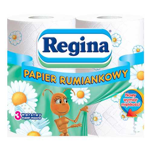 Туалетная бумага Regina Ромашка 3-ех слойная 4 шт. в Магнит Косметик