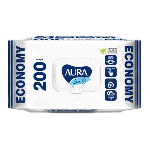 Влажные салфетки AURA FAMILY big-pack 200 шт в Магнит Косметик