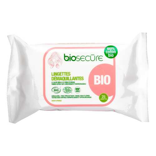 Влажные салфетки Bio Secure для удаления макияжа 25 шт в Магнит Косметик