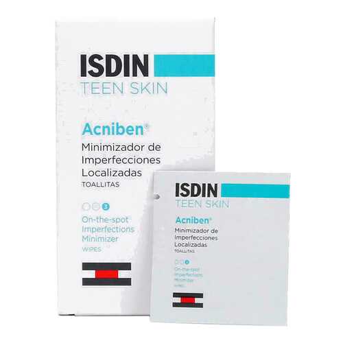 Влажные салфетки Isdin Teen Skin Acniben 30 шт в Магнит Косметик