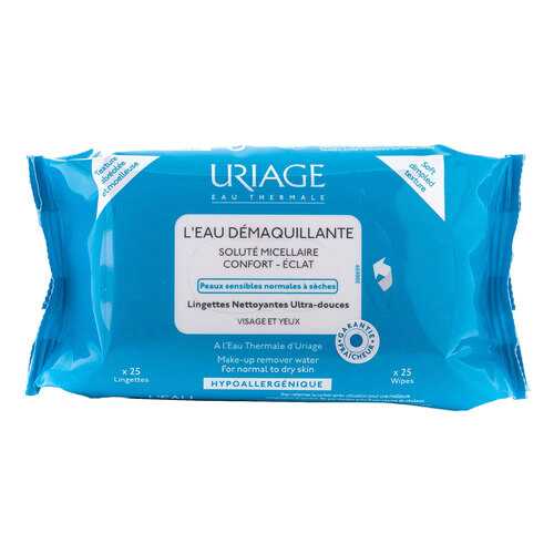 Влажные салфетки Uriage Eau Micellaire Thermale Wipes 25 шт в Магнит Косметик