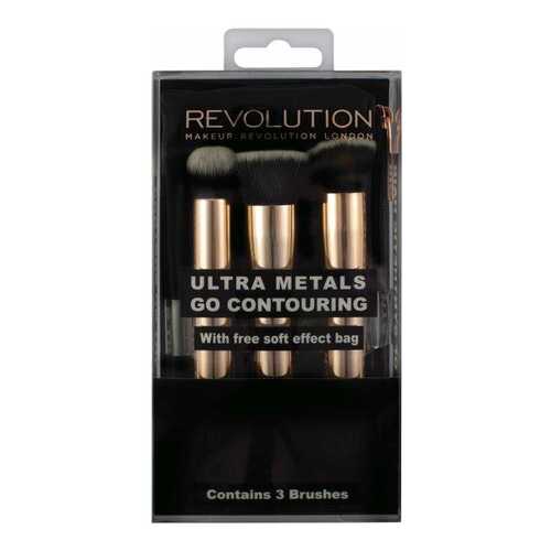 Набор кистей для макияжа Makeup Revolution Ultra Metals Go Contouring в Магнит Косметик