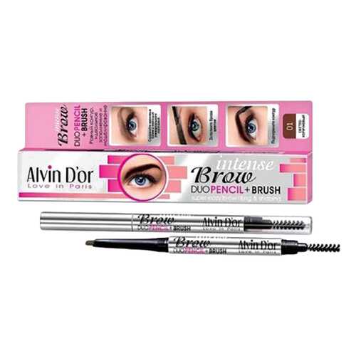 Карандаш для бровей Alvin D'or Intense Brow, Light Brown в Магнит Косметик