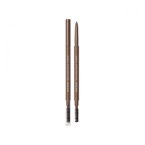 Карандаш для бровей Eco Soul Skinny Brow Pencil 01 Natural Brown в Магнит Косметик
