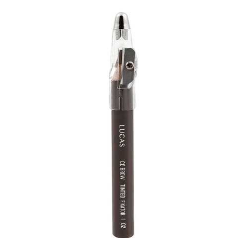 Карандаш для бровей LUCAS CC Brow Tint Wax Fixator №02 Темно-коричневый 2,5 г в Магнит Косметик