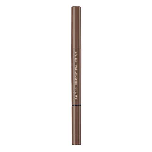 Карандаш для бровей The Saem Eco Soul Designing Eyebrow 3в1 01 Brown 0,2 г+0,12 г в Магнит Косметик