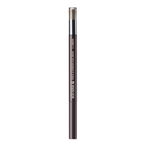 Карандаш для бровей The SAEM Eco Soul Pencil & Powder Dual Brow 02 Deep Brown 0,8 г в Магнит Косметик