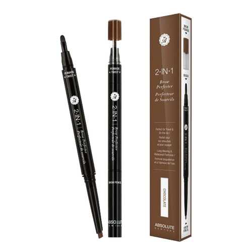 Карандаш-помадка для бровей Absolute New York 2 in 1 Brow Perfecter Chocolate в Магнит Косметик