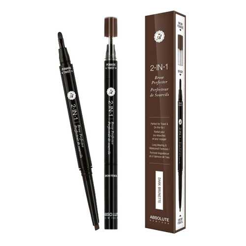 Карандаш-помадка для бровей Absolute New York 2 in 1 Brow Perfecter Dark Brunette в Магнит Косметик