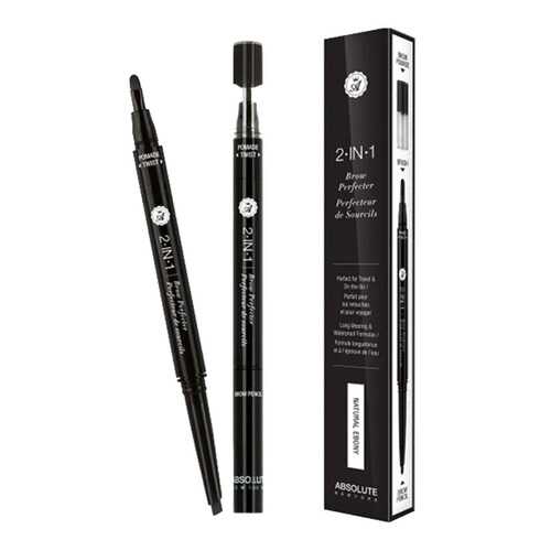 Карандаш-помадка для бровей Absolute New York 2 in 1 Brow Perfecter Natural Ebony в Магнит Косметик